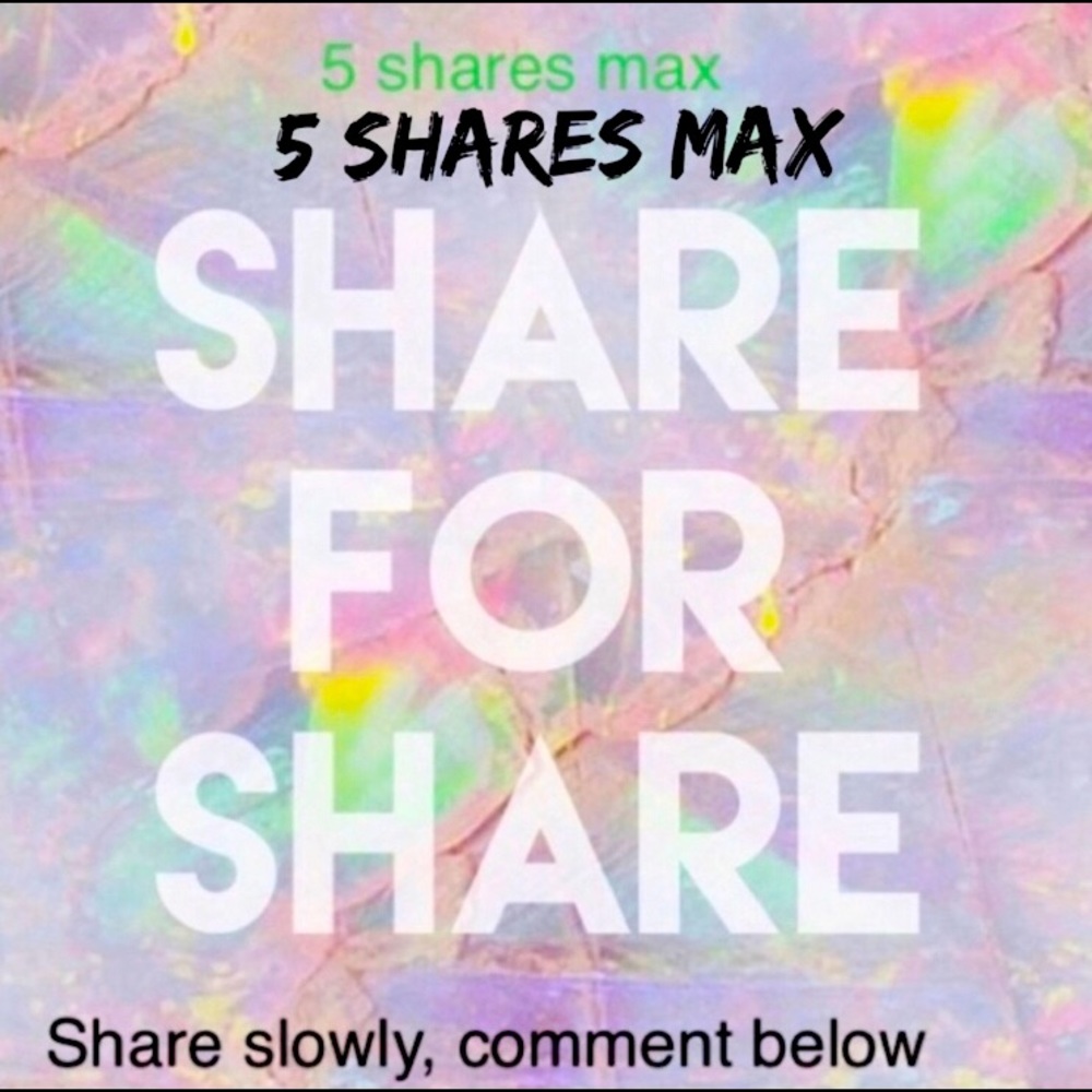 share listingspurchase an item and comment done ✅